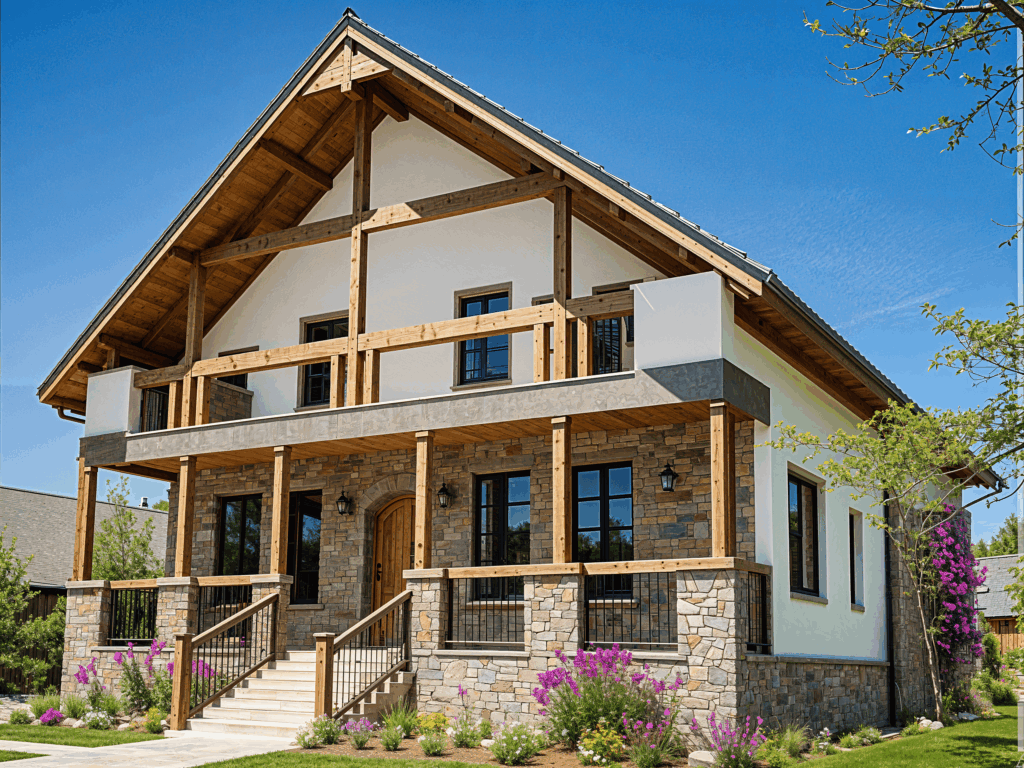 Дом из бруса XX25